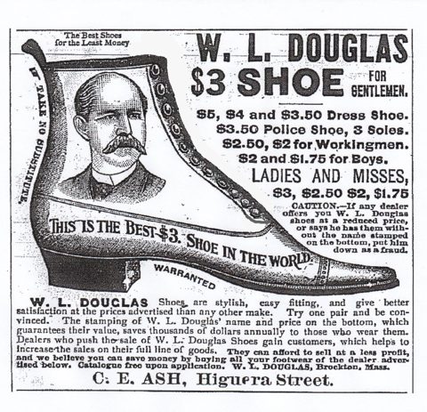 W. L. Douglas $3 Shoe — period American advertisement