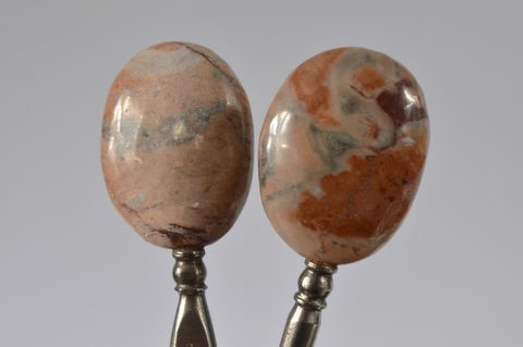 Five sets of matching button hooks and shoehorns