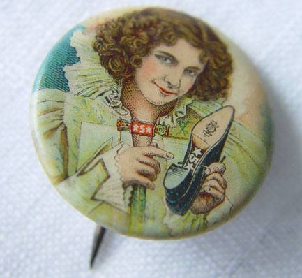 Whitehead Hoag Shoe Pinback frnt