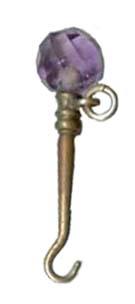 Crystal mauve ball 1.5in transp