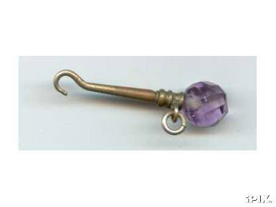Crystal mauve ball 1.5in