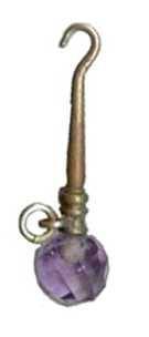 Crystal mauve ball B transp