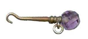 Crystal mauve ball L transp