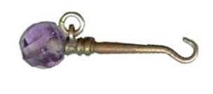 Crystal mauve ball R transp