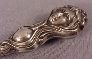 Lady Head mrk Sterling 8in detail