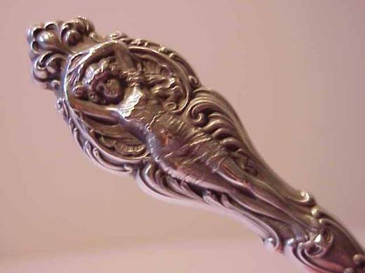 Art Nouveau 8in mrk sterling