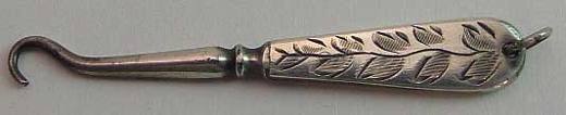 Flat silver hook like mine 2 and 5 eighths