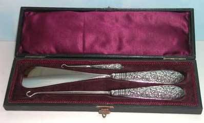 Hallmarked set sterling red velvet case