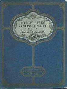 Birks 1916 trade catalogue