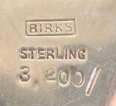 Birks mark 1920s