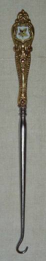 Cdn Brass w Enamel Inlay 6.75in