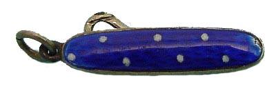 Enamel dark blue 1in closed transp