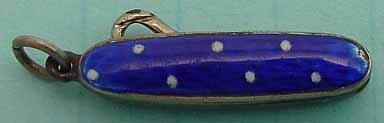 Dk blue enamel 1in closed