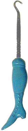 Figural blue boot 5.5 transp