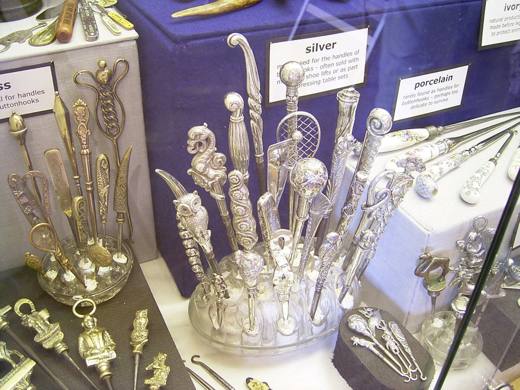 Redditch Exhibition show case sporting & novelty hooks
