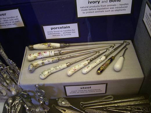 Redditch Exhibition show case porcelain hooks