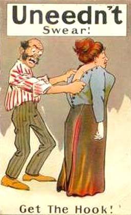 Button hook Comic Series 208 pu1910 USA