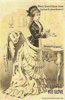 Buttonhook Lady Advertisement