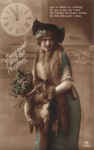 Christmas Card Girl w Furs