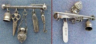 Brooch 1.5in Birm 1902 P&T maker