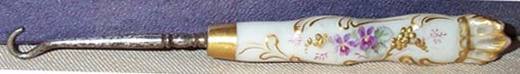 Porcelain Hook Violet 4in back